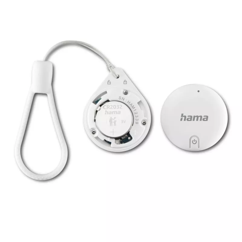 HAMA Item Finder 00185815 Bluetooth voor Apple Zoek mijn app, wit — tracker voor het vinden van persoonlijke bezittingen