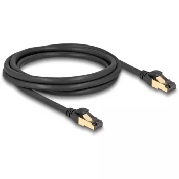 Netwerkkabel DeLOCK RJ45 Cat.6A stekker op stekker S/FTP 2m zwart