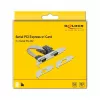 Uitbreidingskaart DeLOCK PCI Express x1 naar 2 x serieel RS-232