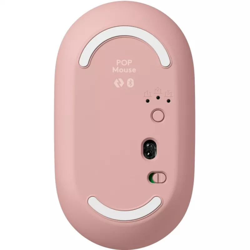 Logitech POP Icon Combo - toetsenbord-muisset - draadloos - Bluetooth LE - QWERTY - US International - rosé, off-white (920-013142)