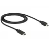 USB-kabel DeLOCK 83603 USB 2.0 1m USB C Mini-USB B zwart