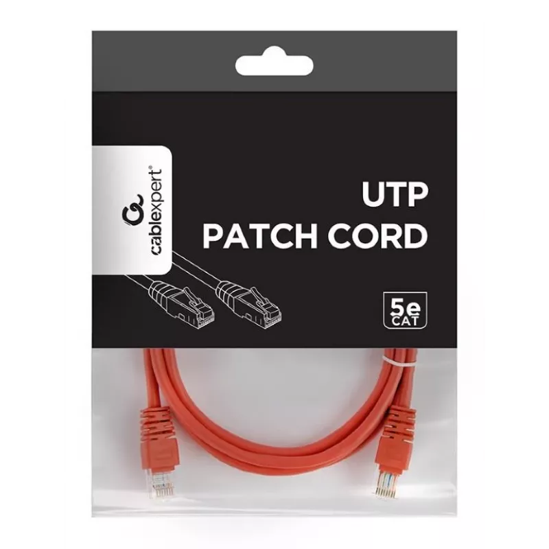 Patchkabel CAT5E UTP 1,5m/ROOD PP12-1.5M/R Gembird