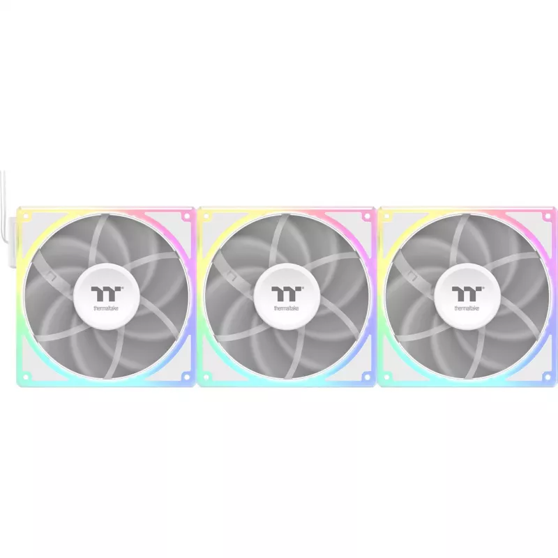 Ventilatorset THERMALTAKE TOUGHFAN EX 140 ARGB Sync White — 140 mm, 3-pack
