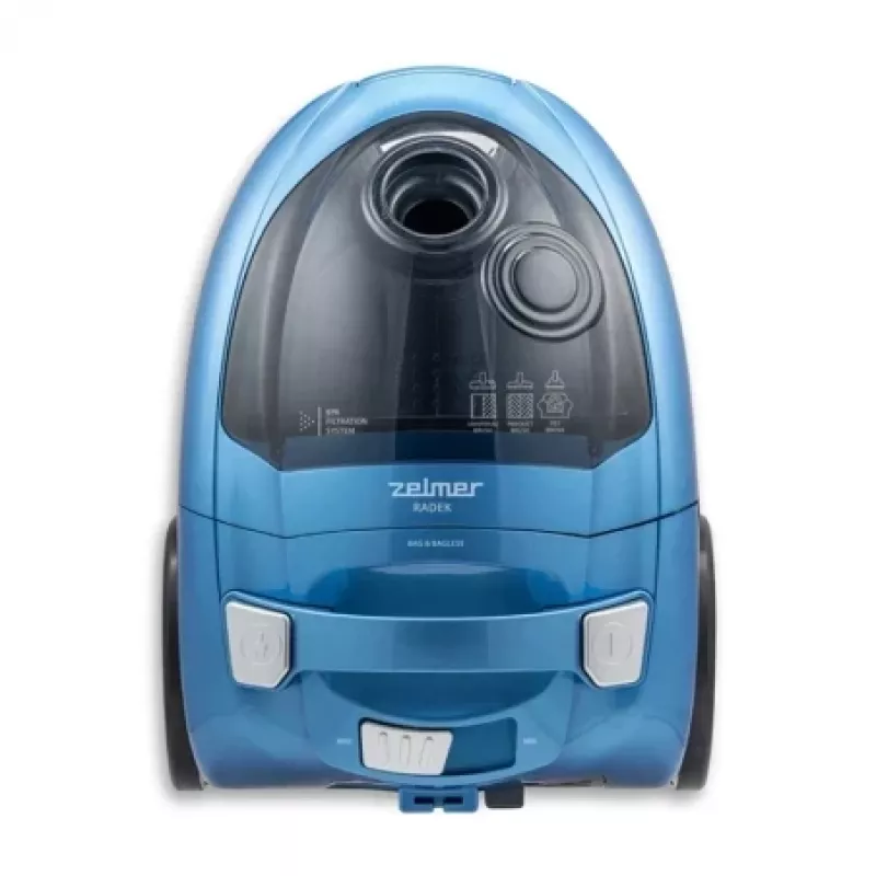 Zakloze stofzuiger ZELMER ZVC032P blauw 1200 W, compact canisterdesign