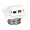 Digitus FTTH glasvezel inbouw wandcontactdoos DN-93201 SC/LC-adapter 86x30x86mm