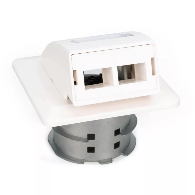 Digitus FTTH glasvezel inbouw wandcontactdoos DN-93201 SC/LC-adapter 86x30x86mm