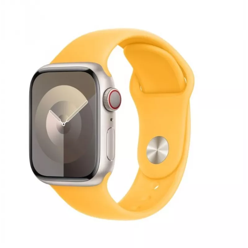 Apple band 45 mm Sunshine sportband M/L geel lichtgewicht duurzaam