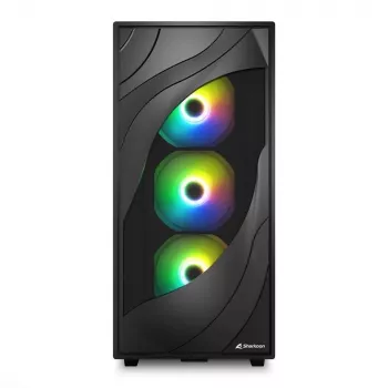 Sharkoon REBEL C80G RGB midi tower zwart