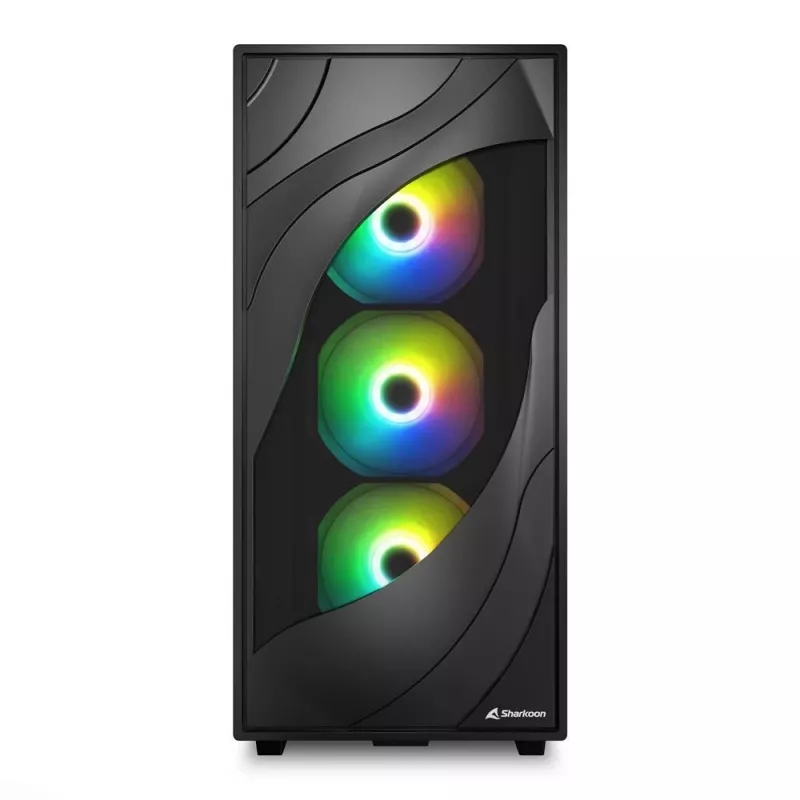 Sharkoon REBEL C80G RGB midi tower zwart
