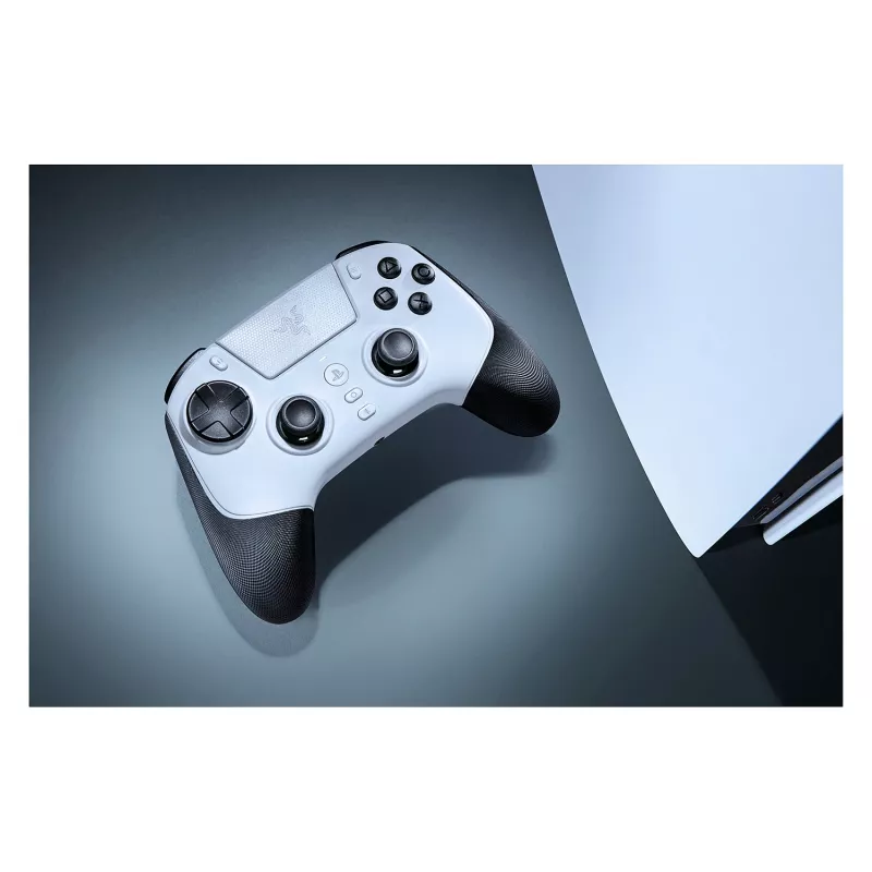 Razer Raiju V3 Pro draadloze PS5-/pc-controller, pro-knoppen, symmetrische indeling - wit