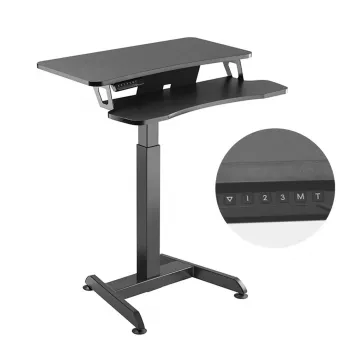 Maclean MC-835 draagbaar elektrisch in hoogte verstelbaar bureau 72 – 122 cm, max. 37 kg, bedieningspaneel, zit-sta werkplek