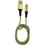 LC-POWER kabel USB-Micro-1M-7 1 m zwart/groen, USB-A naar micro-USB (LC-C-USB-MICRO-1M-7)