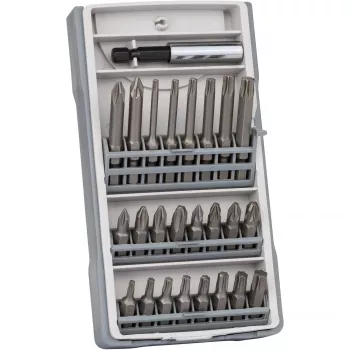 Schroevendraaierset 25-delig T10, T15, T20, T25, T30, T40, PH2, PZ2 lengte 25 mm, 49 mm