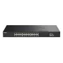D-Link 28-poorts Gigabit stackable PoE+ smart managed switch met 4 x 10G SFP+-poorten