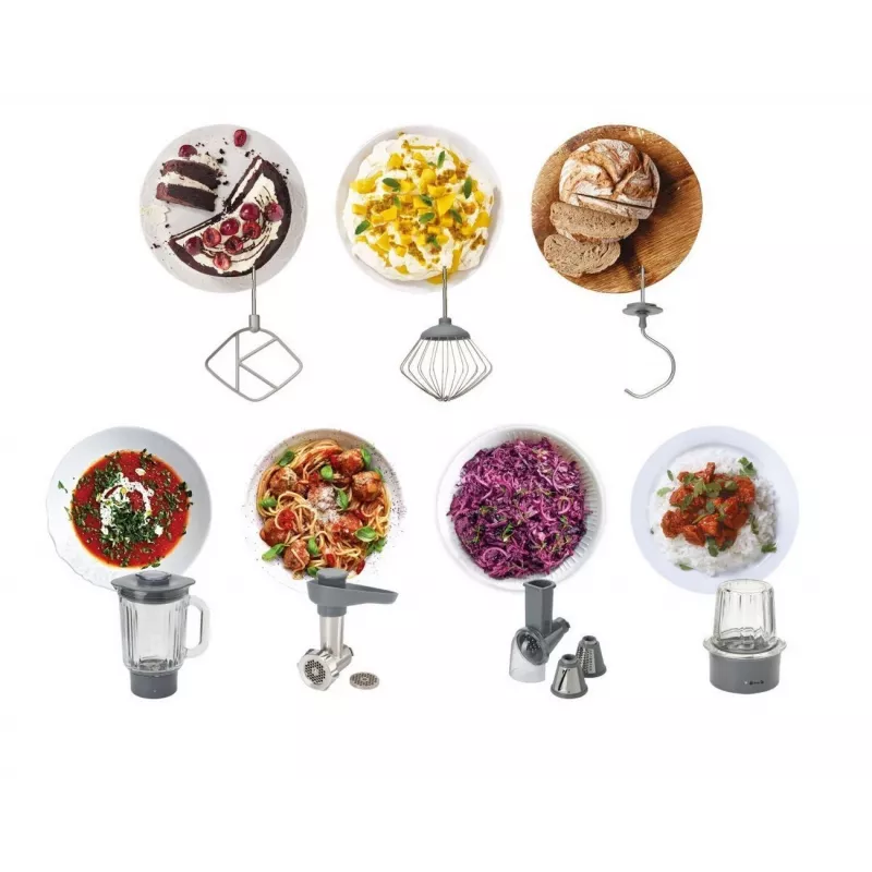 Kenwood Prospero+ Keukenmachine 1000 W 4,3 L Zilver, RVS geïntegreerde weegschaal