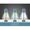 Beper P207ILI200 oplaadbare led-tafellamp, aanraakschakelaar, dimbaar, leisteenblauw