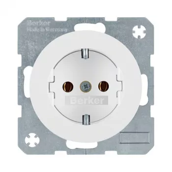 Stopcontact Type F Berker 47432089, 16 A, 250 V, wit, thermoplast