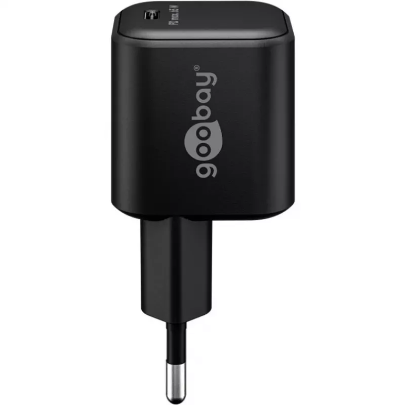 USB-C-oplaadset GOOBAY 74774 – 65 W oplader met 1 m textiele USB-C-kabel