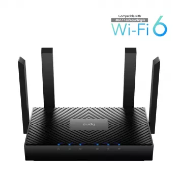 Cudy WR3000 draadloze router Gigabit Ethernet dualband (2,4 GHz / 5 GHz) zwart
