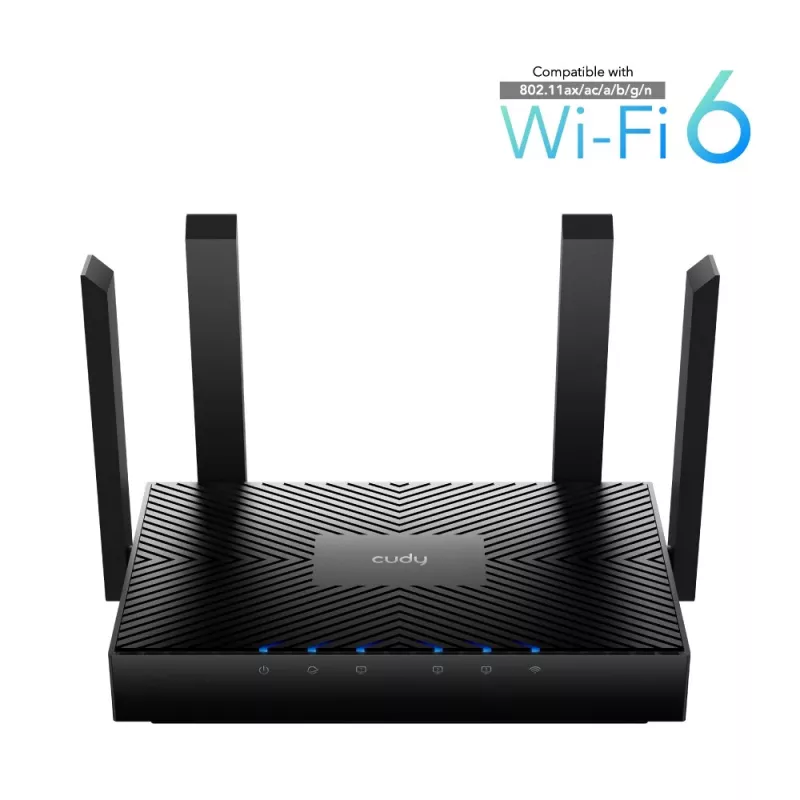 Cudy WR3000 draadloze router Gigabit Ethernet dualband (2,4 GHz / 5 GHz) zwart