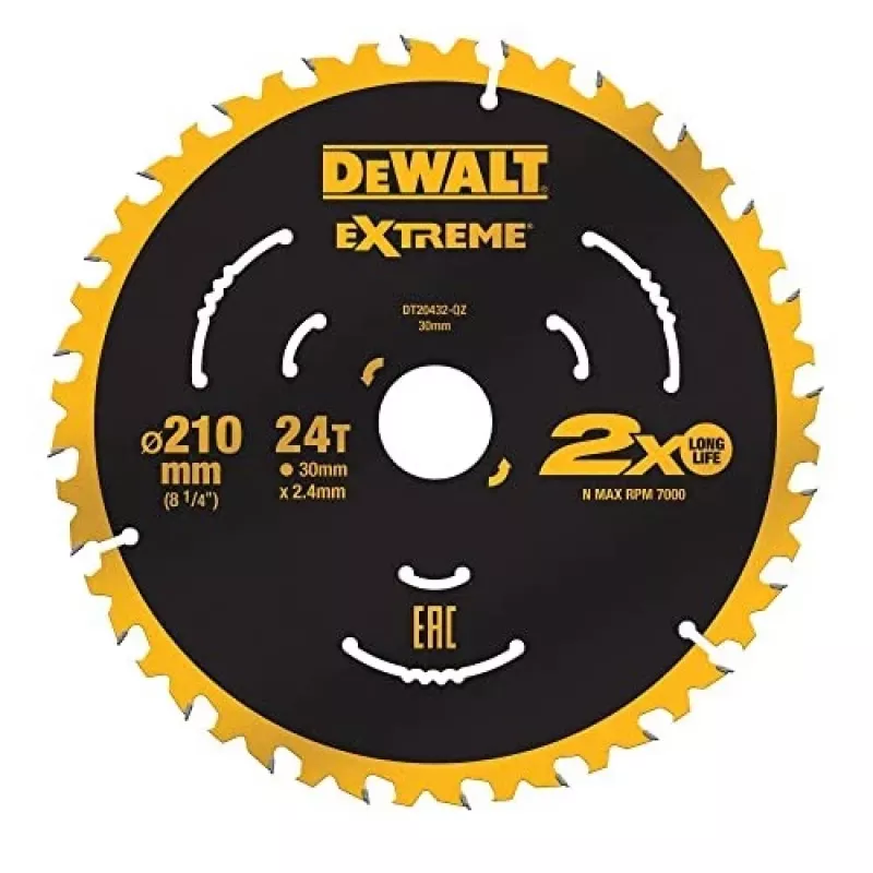 Cirkelzaagblad DeWALT DT20432-QZ 21 cm wolfraamcarbide