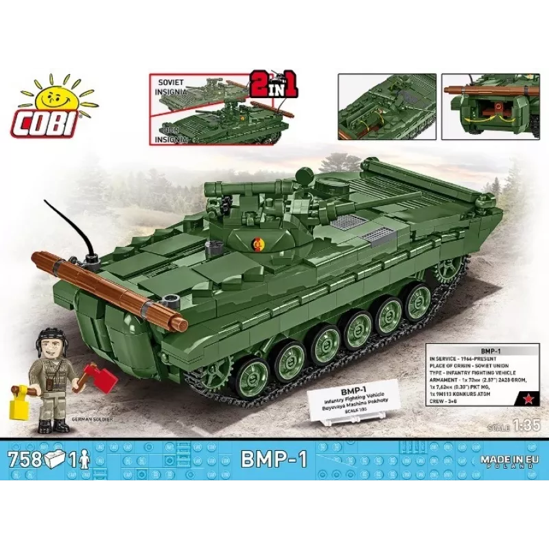 Constructieset Cobi Blocks BMP-1 758 onderdelen – schaalmodel bouwstenen