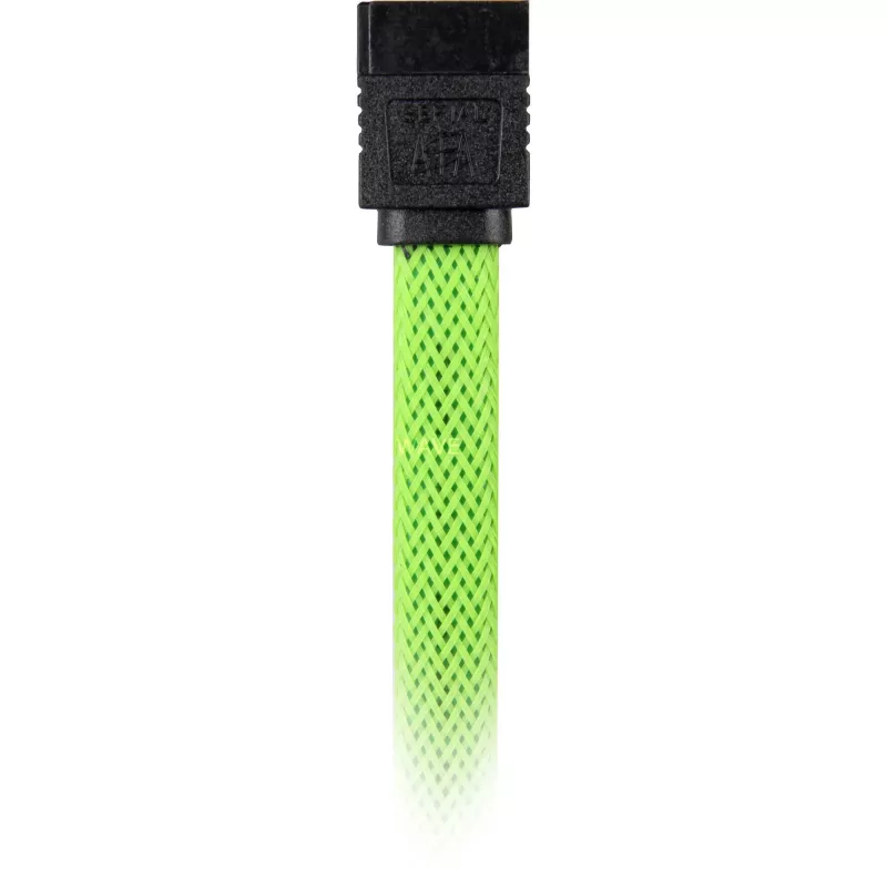SATA-kabel Sharkoon SATA 3 0,3 m 7-pins zwart groen