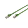 Netwerkkabel Digitus CAT 6A S/FTP RJ-45 3m groen