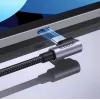 Ugreen USB-C (recht) / USB-C (haaks) PD QC 60W 3A 0,5 m US255 (grijs)
