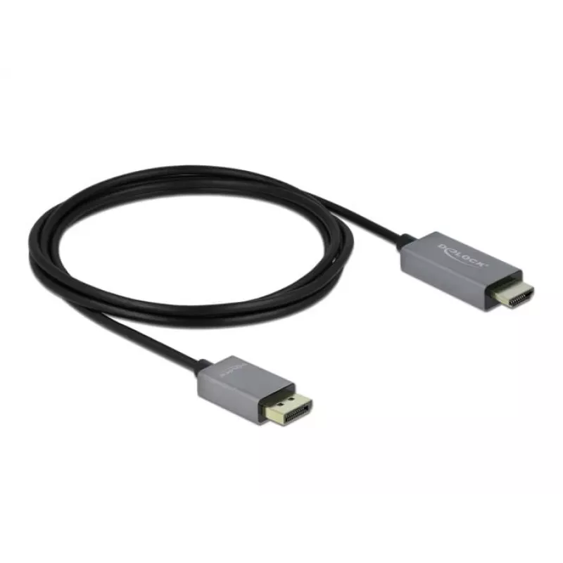 DisplayPort-naar-HDMI-kabel DeLOCK actief 1.4 4K 60Hz 2m