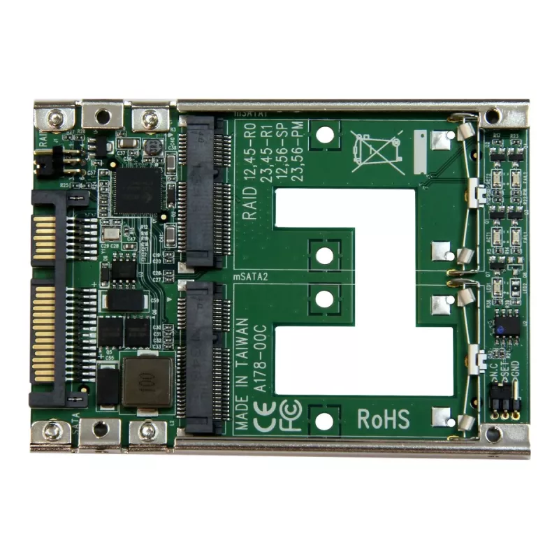 StarTech.com Dual mSATA SSD naar 2,5 inch SATA RAID-adapter converter