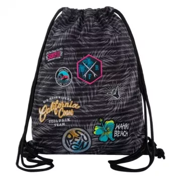 Gymsack Coolpack Sprint Sprint Badges meisjes grijs