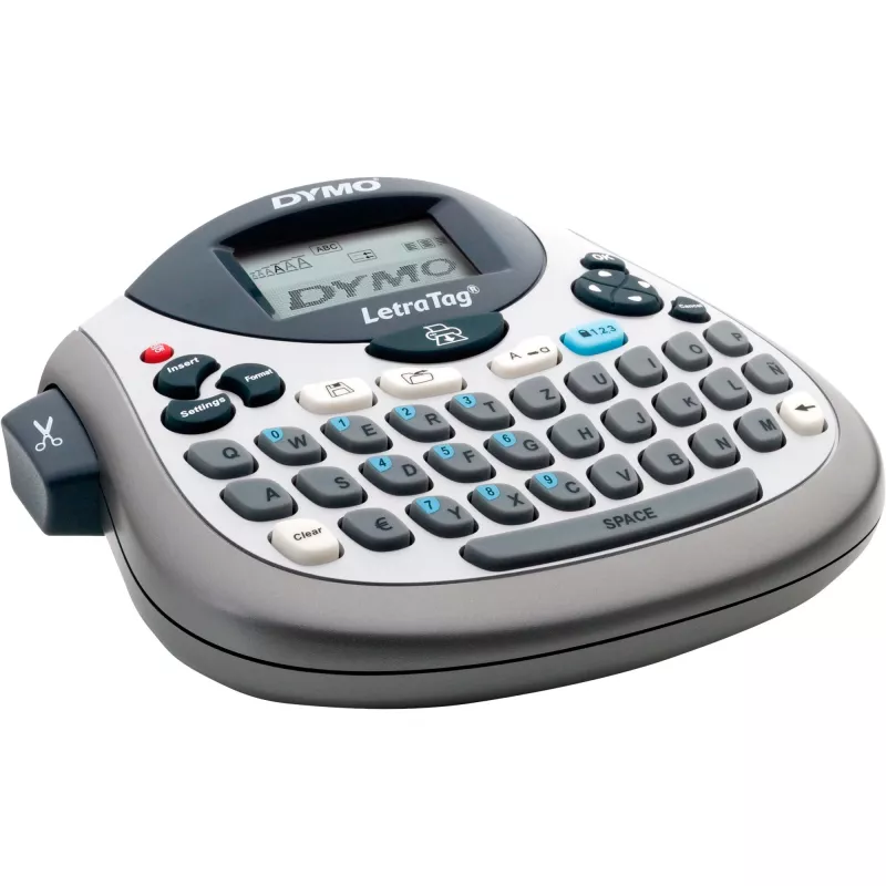 Labelprinter Dymo LetraTag LT-100T met QWERTZ-toetsenbord, draagbare thermische labelprinter