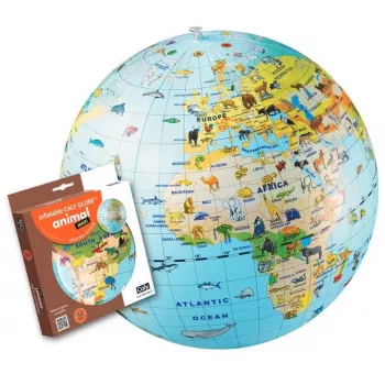Caly Animal Globe Maxi globe 50 cm, veelkleurig