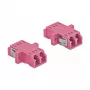 Glasvezel-stekkerconnector LC bus–bus DELOCK 86537 OM4, 2-pack