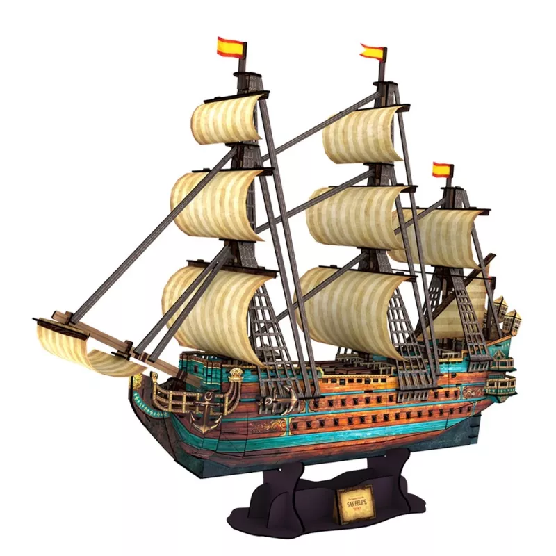 PUZZEL 3D zeilschip The Spanish Armada San Felipe