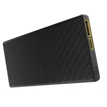 Draagbare powerbank Nitecore CARBO 10000 — lithium-ion 10000 mAh, 38 W PD, USB-A + USB-C, grijs