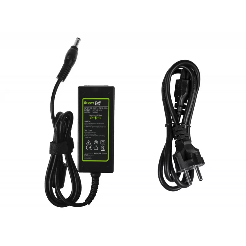 Green Cell AD54P voeding/Toshiba Satellite 19V 2.37A 45 W zwart