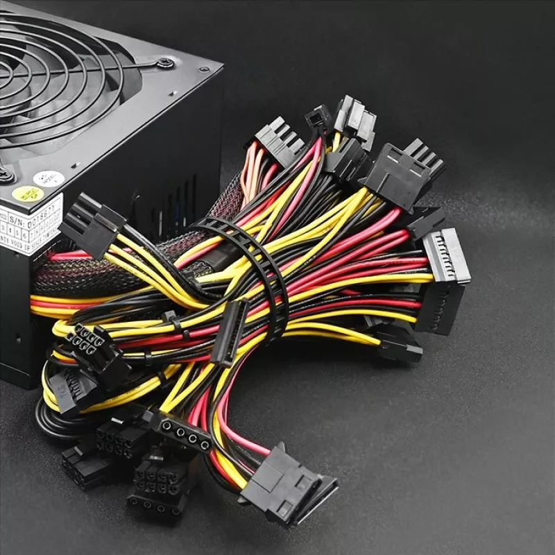 Voeding QOLTEC Gaming Miner 1600W Gold, 1600 W, ATX, Gold-efficiëntie
