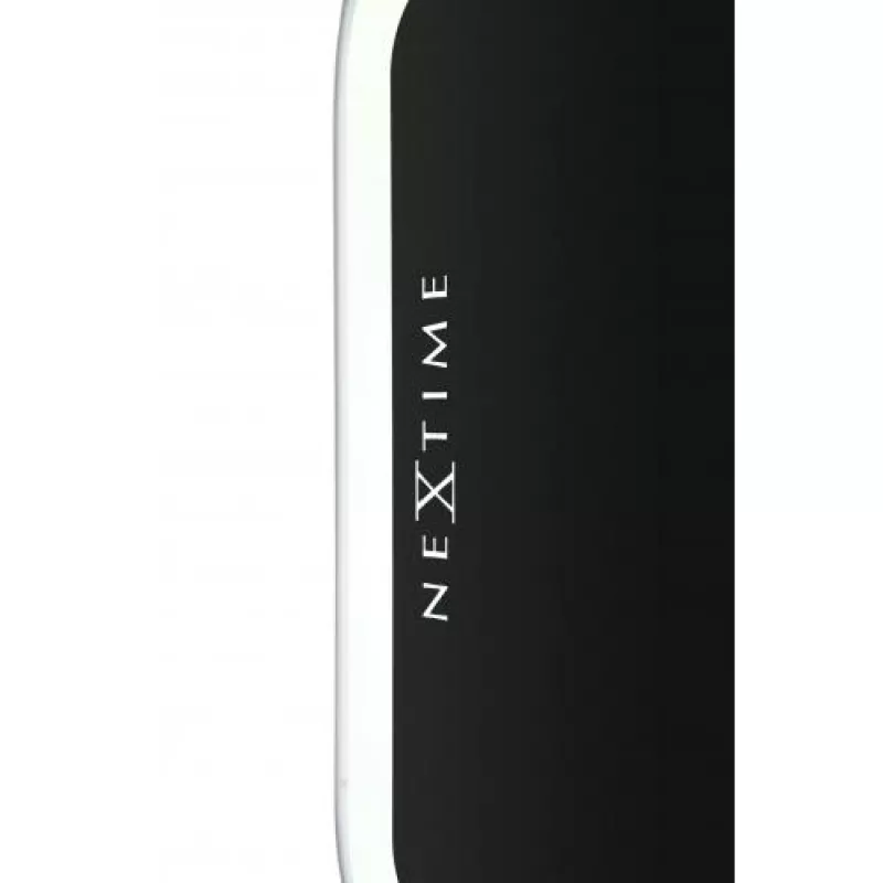 NeXtime wandklok 3072zw Thumbs up, 40,5x41 cm, wand, zwart/zilver