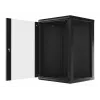 Wandmontage-rackkast LANBERG WF01-6618-10B, 18U, 600×600×907 mm, zwart, 60 kg