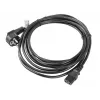 Netkabel LANBERG CA-C13C-11CC-0050-BK – 5 m, C13-koppeling naar CEE7/7, haaks C13