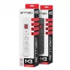 Stekkerdoos ARMAC Multi M3 met 3 stopcontacten en 5 m kabel, grijs