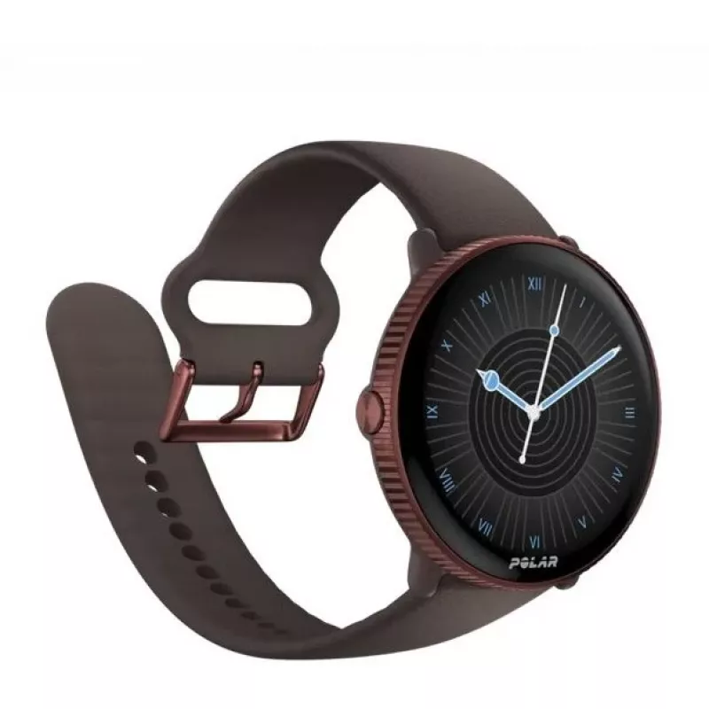 Polar Ignite 3 titanium bruin leer M/L