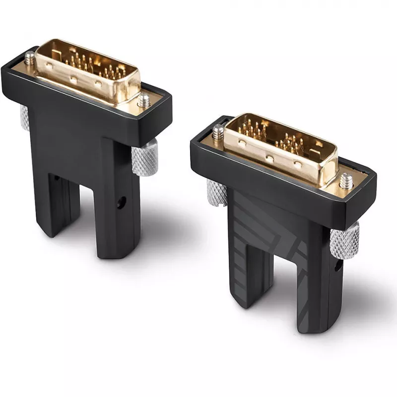 Lindy 10m glasvezel-hybride micro-HDMI-18G-kabel met afneembare HDMI- en DVI-aansluitingen