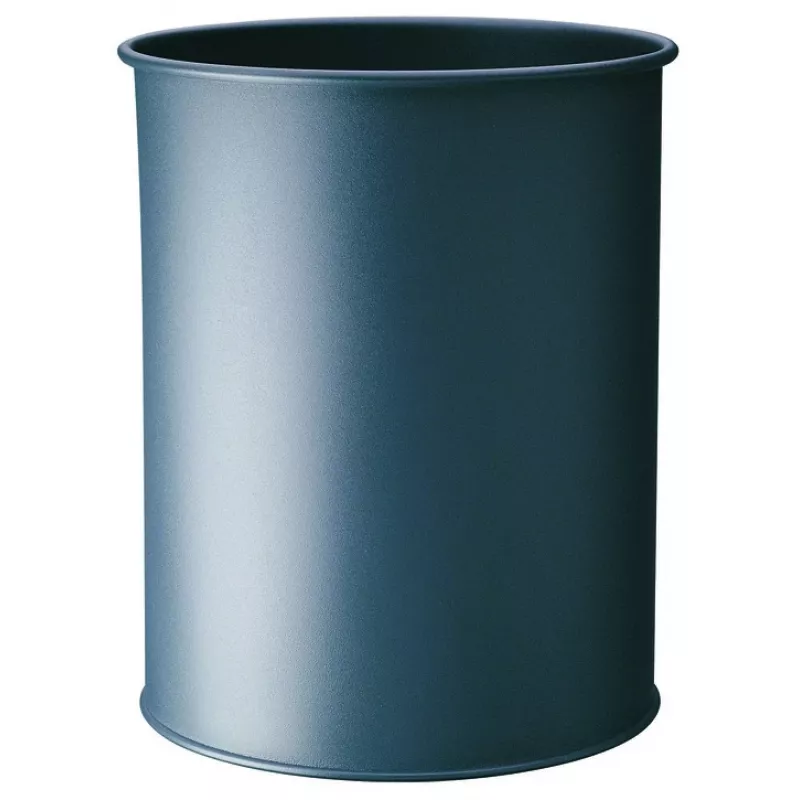Afvalemmer Durable 330158 15 L rond metaal antraciet