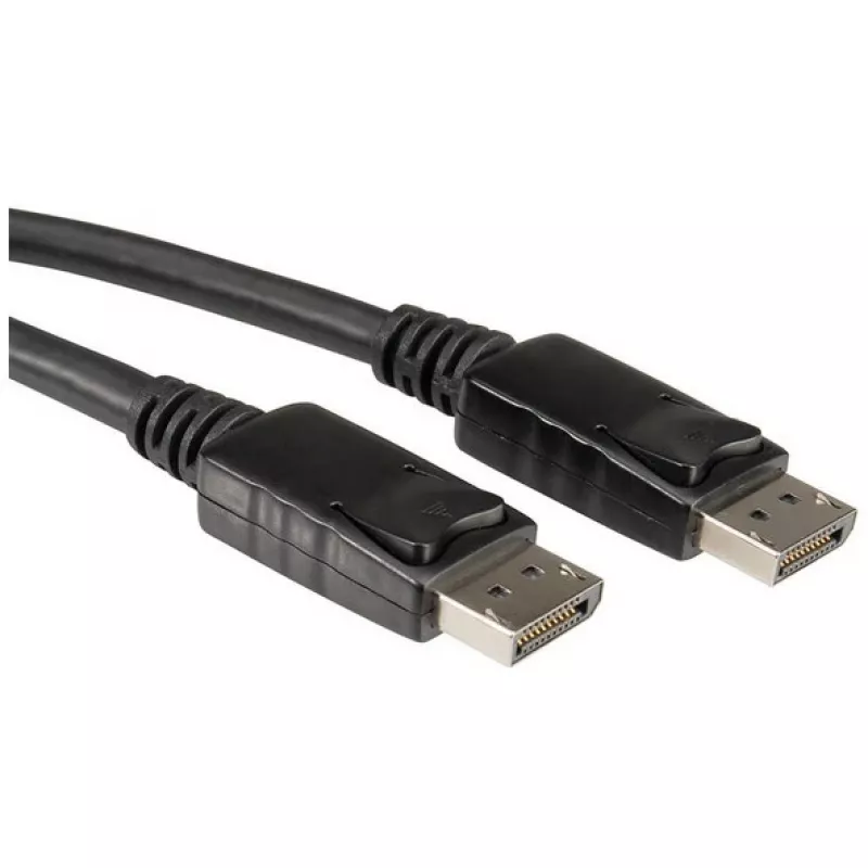 ROLINE - DisplayPort-kabel - DisplayPort (M) naar DisplayPort (M) - 2 m - zwart (11.04.5762)