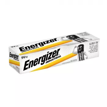 Energizer 9V PP3 Industrial alkalinebatterijen, 12-pack