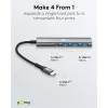 Goobay Slim 4-poorts USB-hub USB-C naar/USB-A 5 Gbit/s - -Plug> 1x (76562)