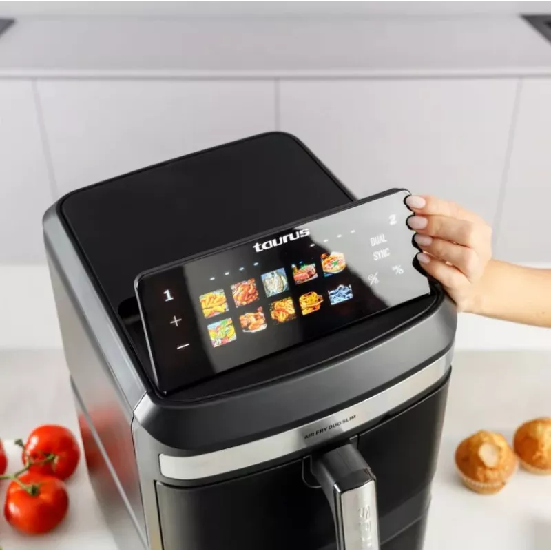 Taurus Air Duo Slim olievrije airfryer met twee manden